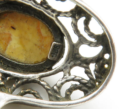 925 Sterling Silver  Vintage Open Twist Dome Cocktail Ring Sz 10  RG15048