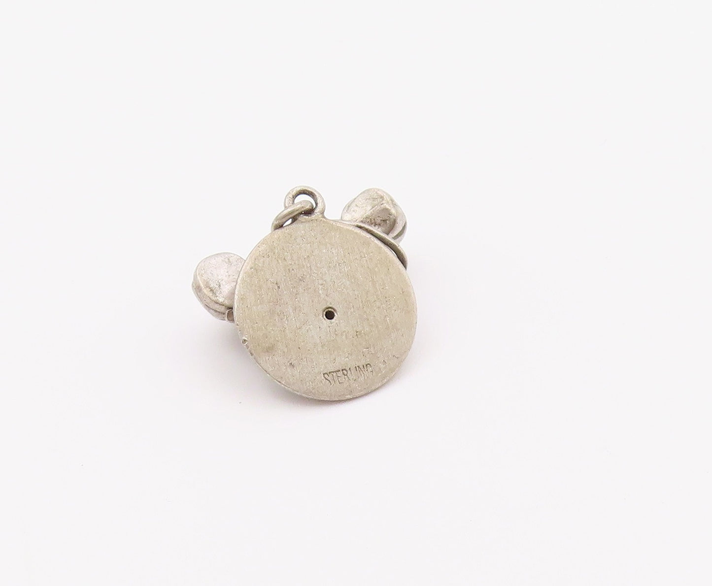 925 Sterling Silver  Vintage Petite Old Fashioned Telephone Pendant  PT18386