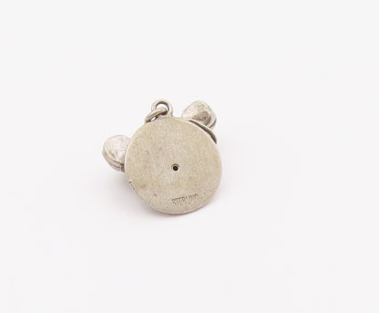 925 Sterling Silver  Vintage Petite Old Fashioned Telephone Pendant  PT18386