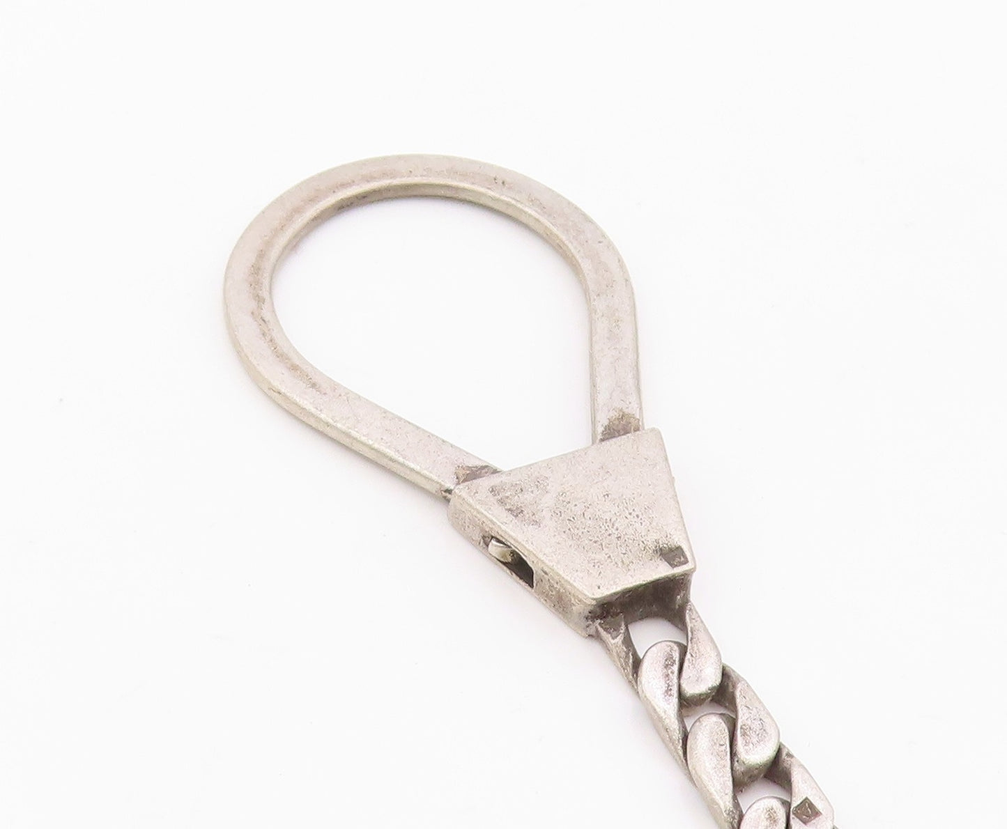 MIDDLE EAST 925 Sterling Silver Vintage Evil Eye Cutout Key Chain TR3366