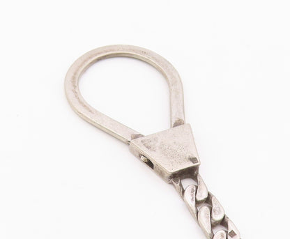 MIDDLE EAST 925 Sterling Silver Vintage Evil Eye Cutout Key Chain TR3366