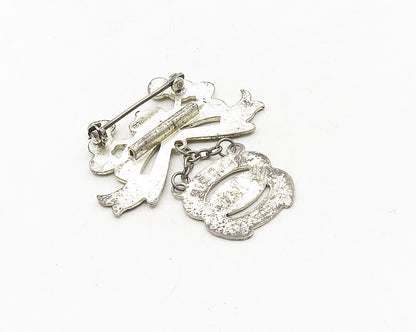 925 Sterling Silver  Vintage Antique Baldwin Council Gavels Brooch Pin  BP3801