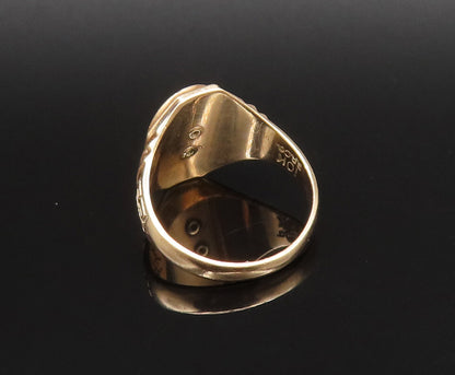 10K GOLD  Vintage Antique 1943 New Utrecht Sailboat Signet Ring Sz 7  GR546