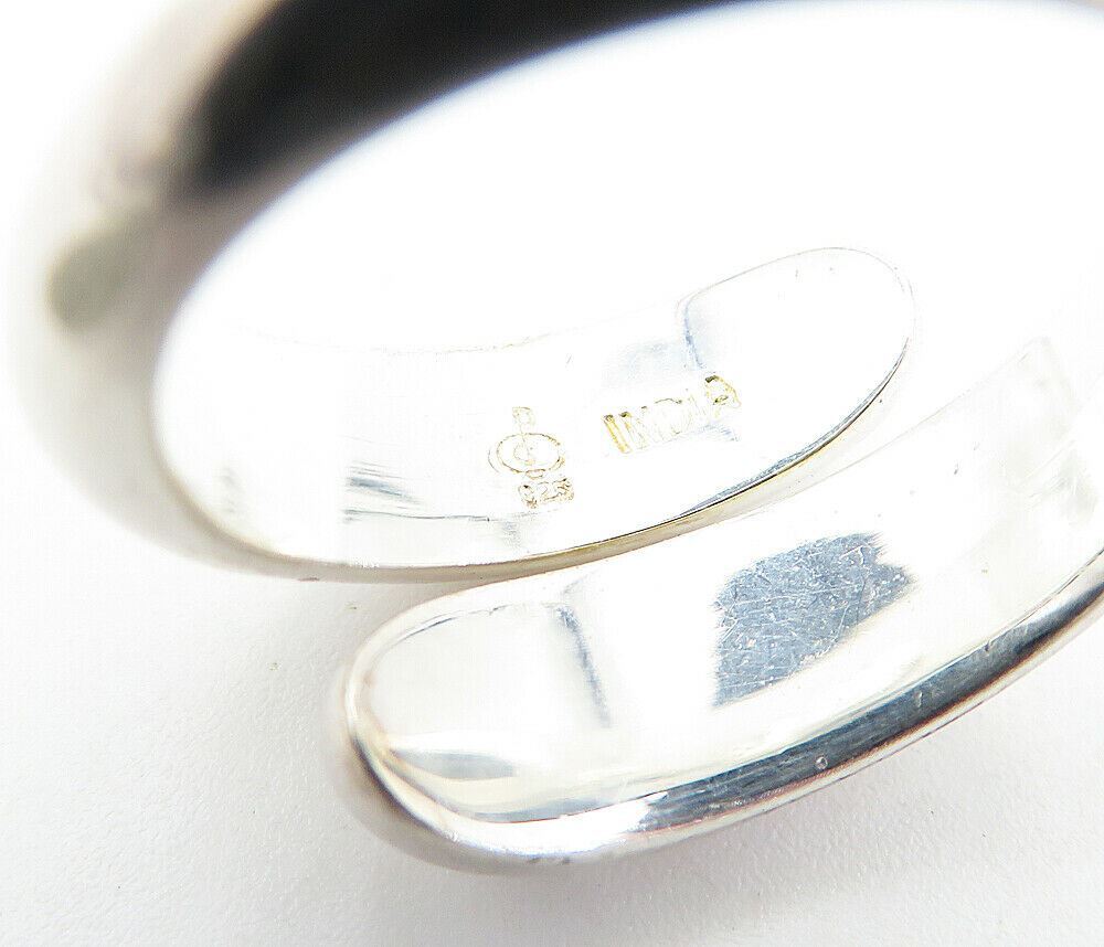 DOUG PAULUS 925 Sterling Silver  Shiny Polished Bypass Band Ring Sz 6.5 RG3926