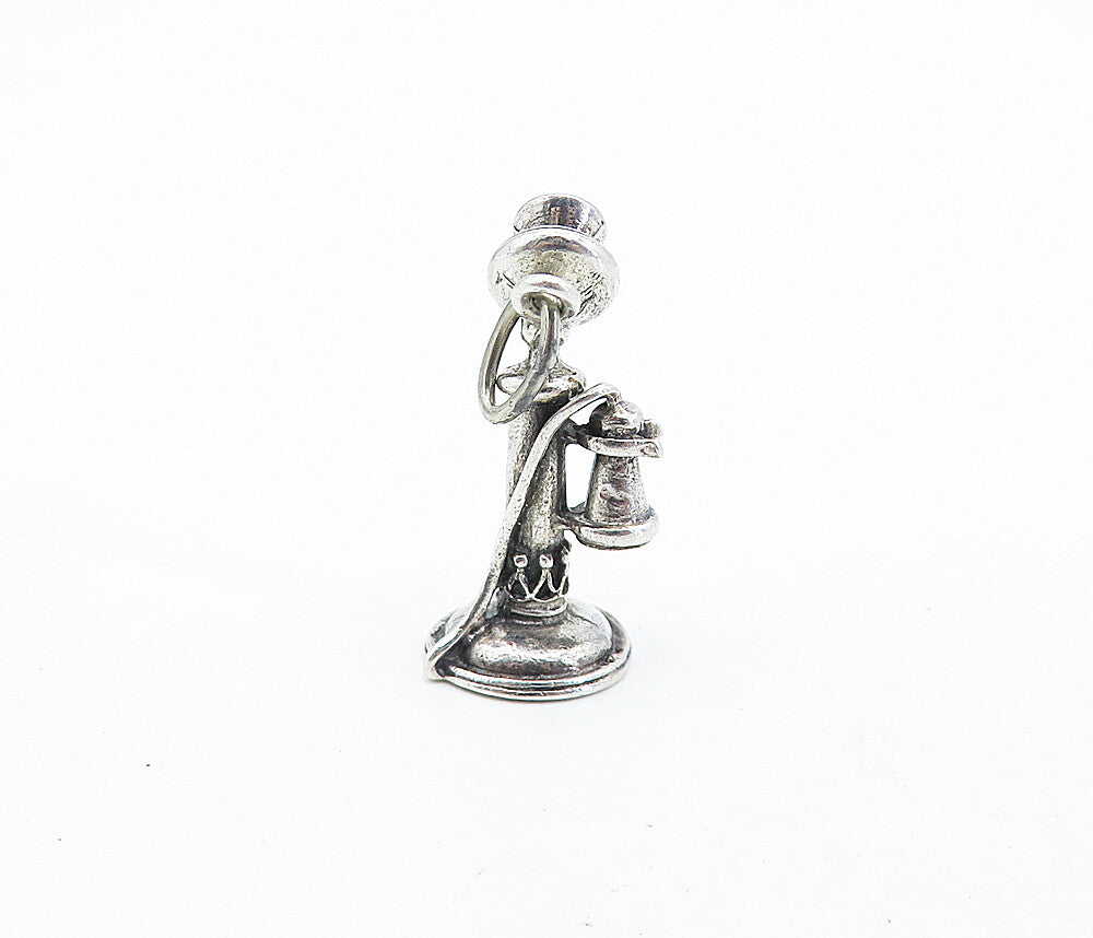 BEAU 925 Sterling Silver  Vintage Old Fashioned Telephone Pendant  PT4900