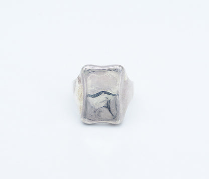 RLM STUDIO 925 Sterling Silver  Vintage Shiny Square Band Ring Sz 10  RG8568