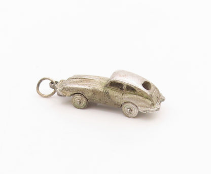 925 Sterling Silver Vintage Pendant Classic Retro Roadster Car Charm  PT25659