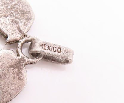 925 Sterling Silver Vintage Pendant Happy Children Holding Hands  PT23424