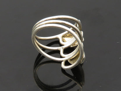 925 Sterling Silver  Vintage Petite Split Shank Band Ring Sz 4.5  RG24043