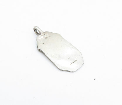 925 Sterling Silver Vintage Basketball & Hoop Sports Motif Pendant PT2973