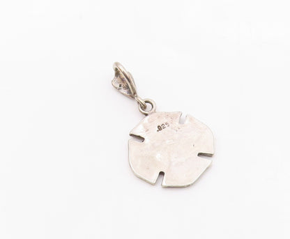 925 Sterling Silver  Vintage Fire Department Badge Medal Pendant  PT21123