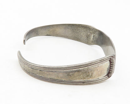 R. BLACKINTON 925 Silver  Vintage Dark Tone Petite Cuff Bracelet  BT4785
