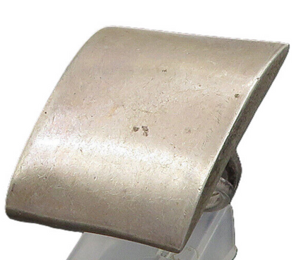 925 Sterling Silver  Vintage Smooth Hollow Square Band Ring Sz 7  RG23412
