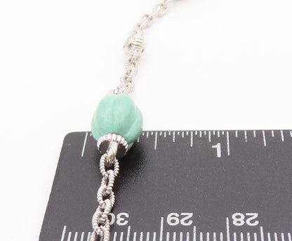 925 Sterling Silver Vintage Necklace JUDITH RIPKA Turquoise Citrine Chain NE4555