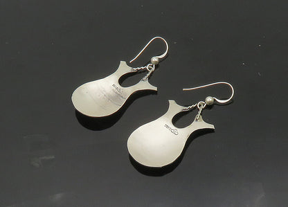 SILVER CLOUD 925 Sterling Silver  Vintage Etched Vase Dangle Earrings  EG10466