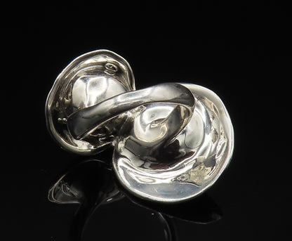 HAGIT GORALI 925 Silver  Vintage Double Mother Of Pearl Ring Sz 7  RG24603