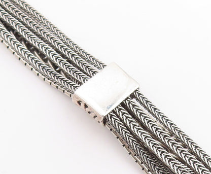 925 Sterling Silver Vintage Bracelet SILPADA Classic Multi Strand Chain  BT12068