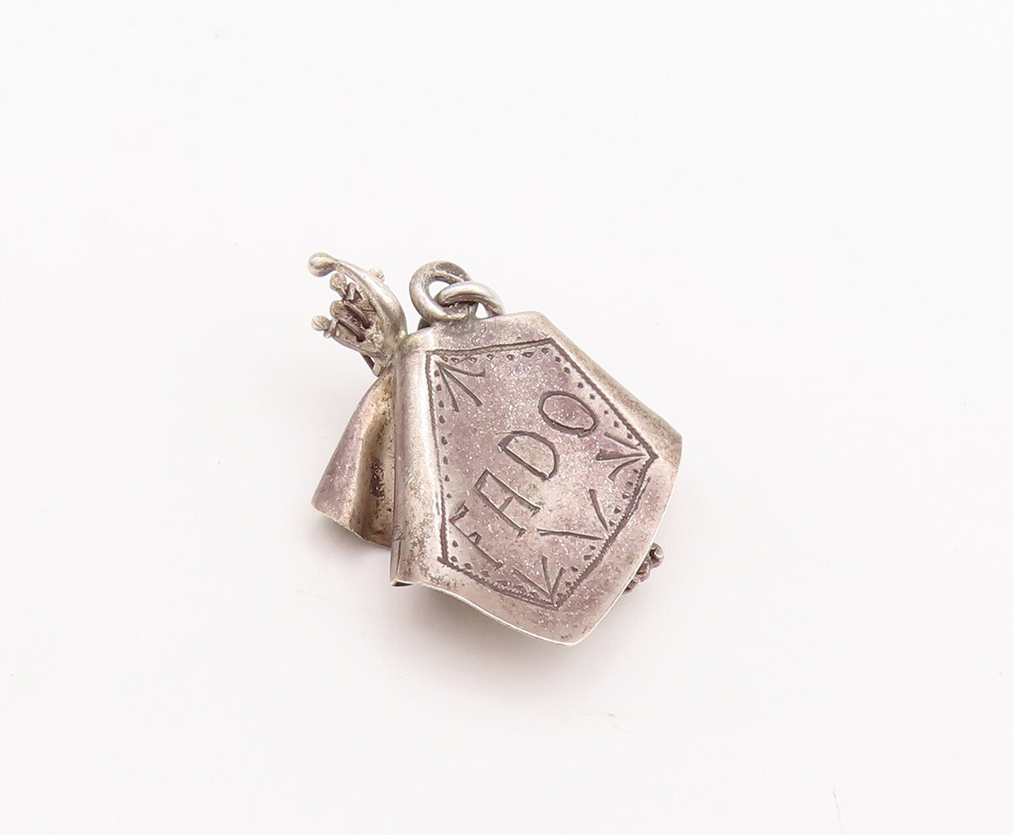 925 Sterling Silver Vintage Pendant Cutout Classical Musical Instrument  PT23267