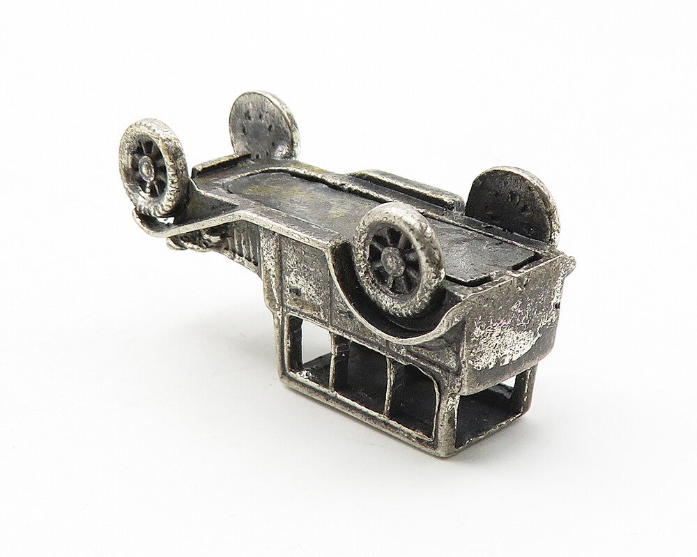 925 Sterling Silver  Vintage Dark Tone Old Fashioned Car Trinket   TR1817