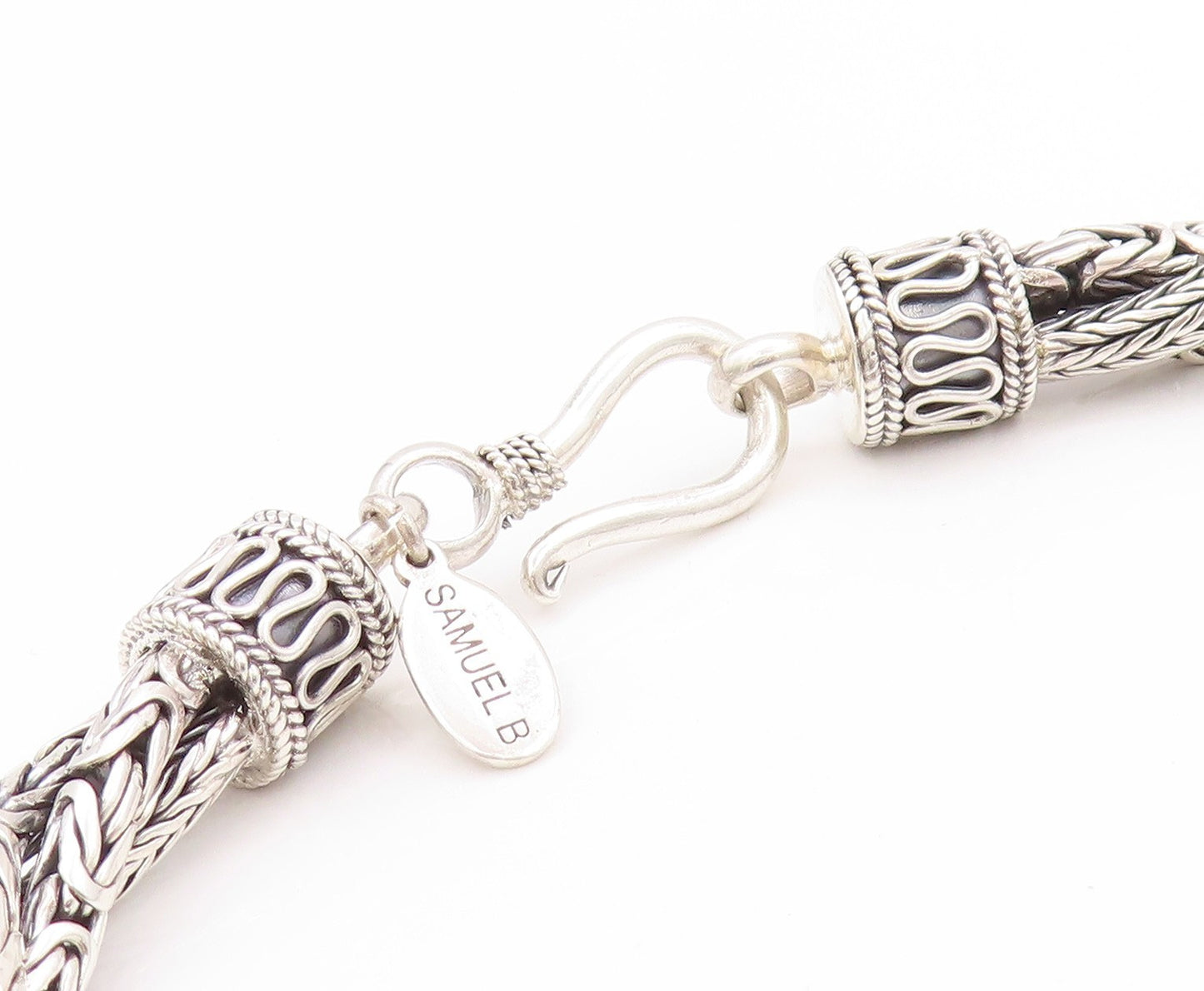 925 Sterling Silver Vintage Necklace SAMUEL BENHAM Twisted Multi Strand  NE4549