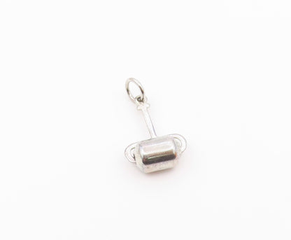 925 Sterling Silver  Vintage Paint Roller Stick Motif Charm Pendant  PT21349