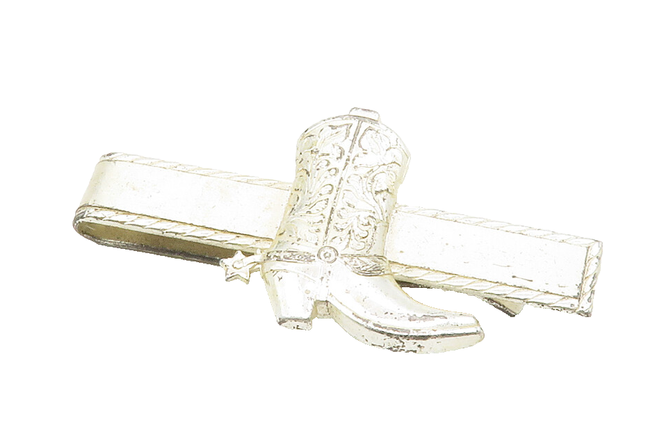 HICKOK 925 Sterling Silver  Vintage Floral Cowboy Book Money Clip  TR1961