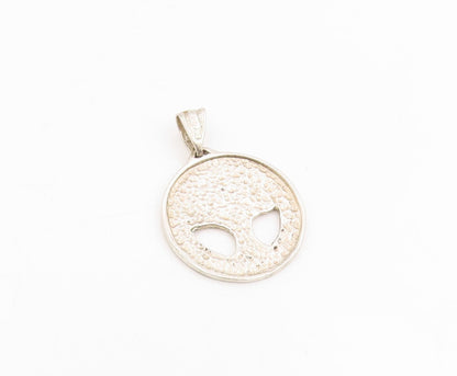 925 Sterling Silver Vintage Pendant Two Tone Intricate Tree of Life  PT25708