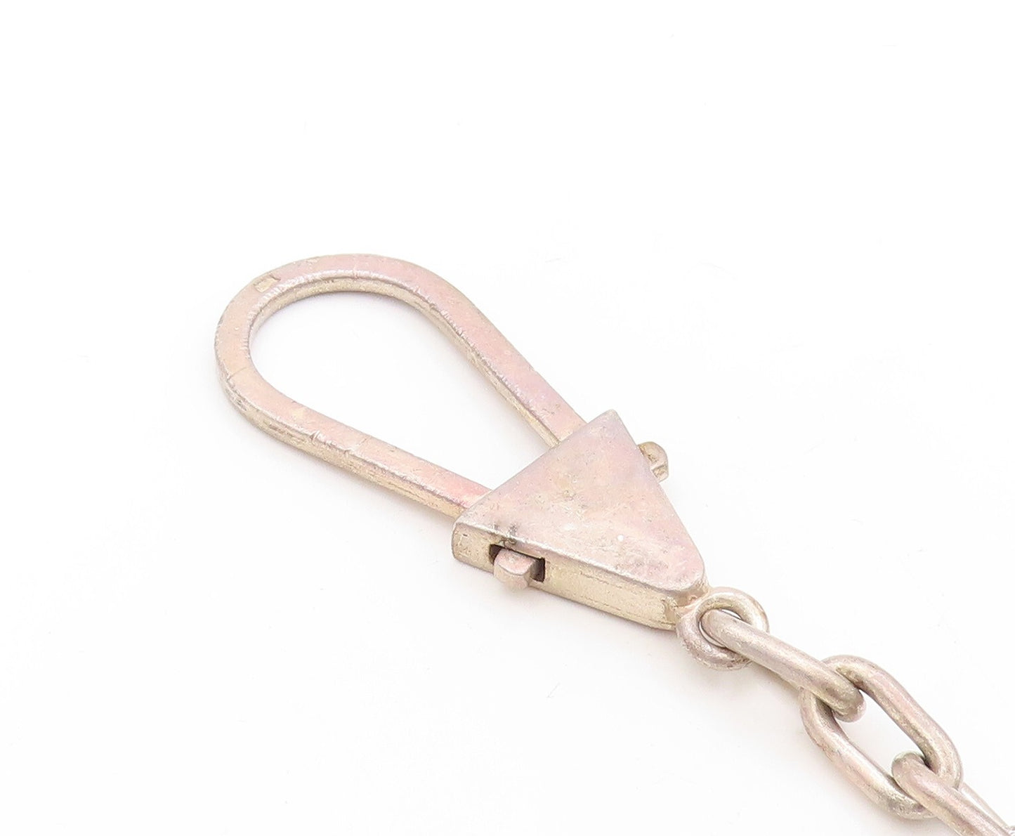 925 Sterling Silver Vintage Keychain MIDDLE EAST Designer Heart Shape Men TR3809