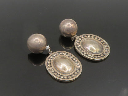 BRENDA SCHOENFELD 925 Silver  Vintage Bead Ball Dangle Earrings  EG11662