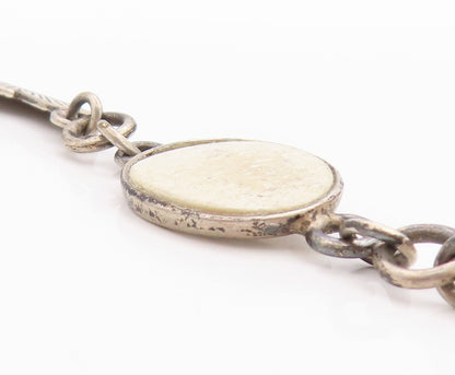 925 Sterling Silver Vintage Bracelet Gemstone With Feather Band  BT11306