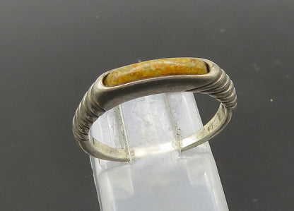 CAROLYN POLLACK 925 Sterling Silver Vintage Jasper Dome Band Ring Sz 6 RG21312