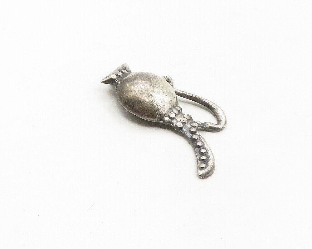 925 Sterling Silver  Vintage Antique Dark Tone Pitcher Vase Brooch Pin  BP6699