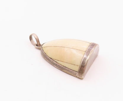 925 Sterling Silver  Vintage Hollow Bell Shaped Dome Pendant  PT14334