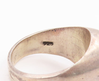 925 Sterling Silver Vintage Ring Carved Egyptian Ankh Symbol  Sz 11  RG34903
