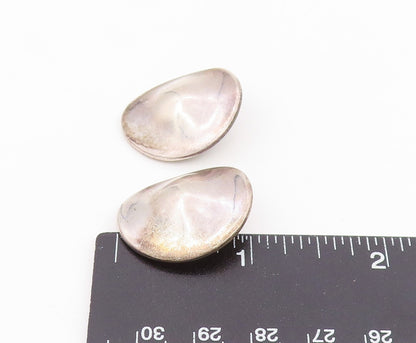 925 Sterling Silver Vintage Earrings RLM STUDIO Modernist Oval Clip On  EG14087