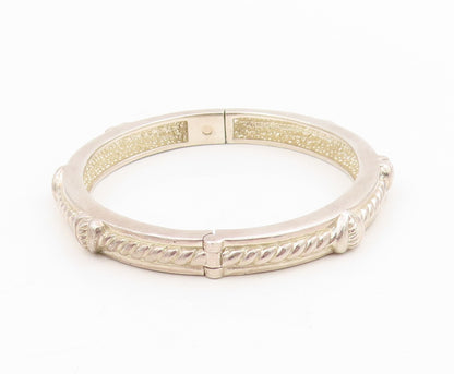 925 Sterling Silver Vintage Bracelet JUDITH RIPKA Love Heart Bangle   BT11580