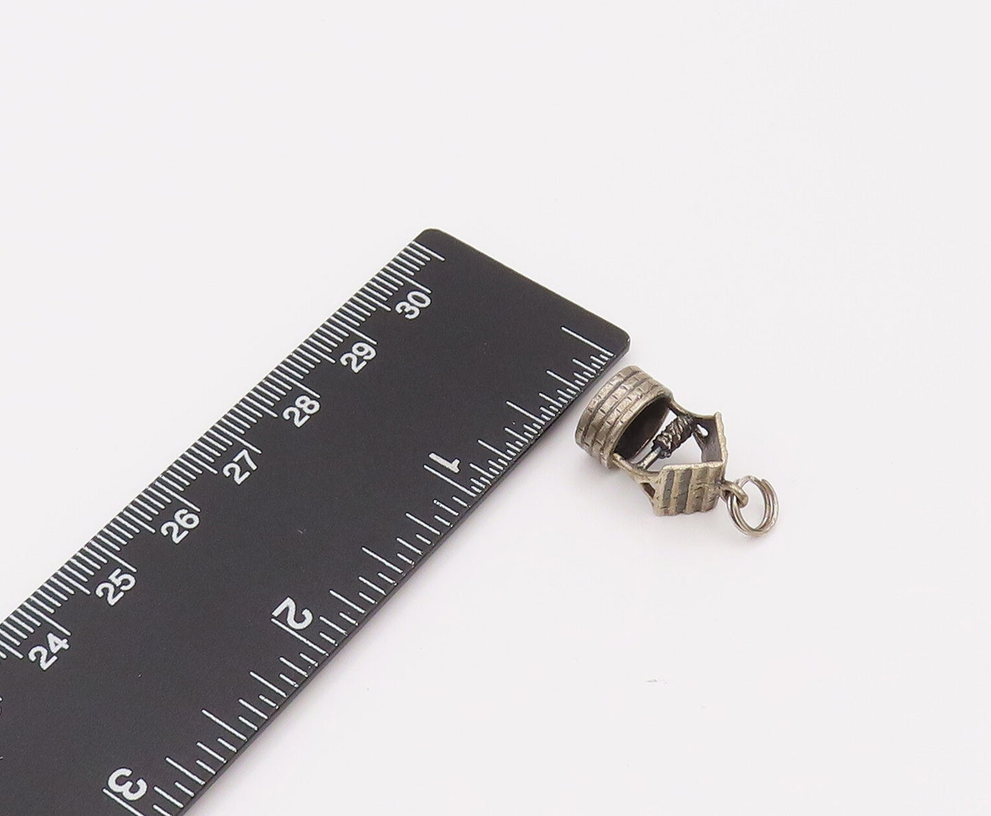 DANECRAFT 925 Sterling Silver  Vintage Mini Water Well Charm Pendant  PT22069