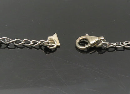 SILPADA 925 Silver  Vintage Cubic Zirconia Dark Tone Chain Necklace  NE3642