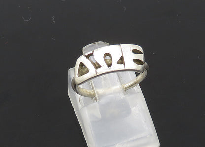 925 Sterling Silver  Vintage Delta Omega Epsilon Petite Band Ring Sz 4 RG20990