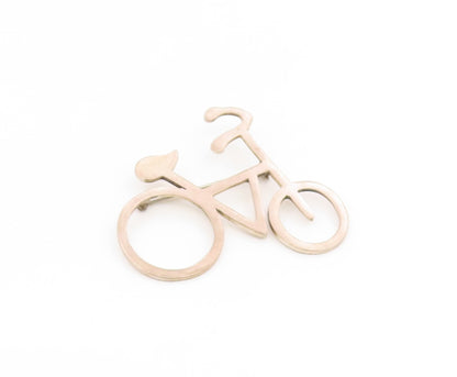 925 Sterling Silver Vintage Brooch Pin MEXICO Modernist Bicycle Outline  BP12406