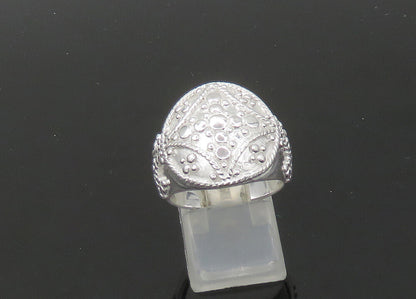 925 Sterling Silver  Vintage Shiny Twist Patterned Band Ring Sz 8  RG21562