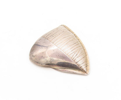 925 Sterling Silver Vintage Brooch Pin JANE BOHAN Modernist Carved   BP11351
