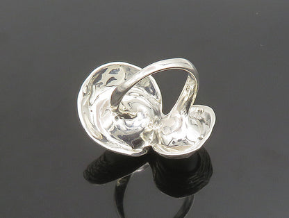 HAGIT GORALI 925 Silver  Vintage Double Fresh Water Pearl Ring Sz 8  RG25317