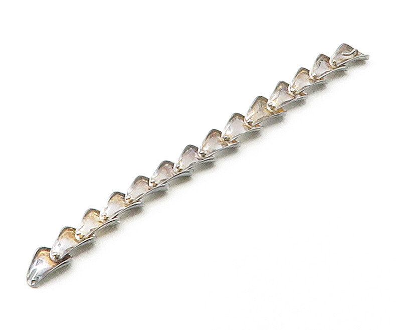 RLM STUDIO 925 Silver  Vintage Dark Tone Modernist Chain Bracelet  BT6542