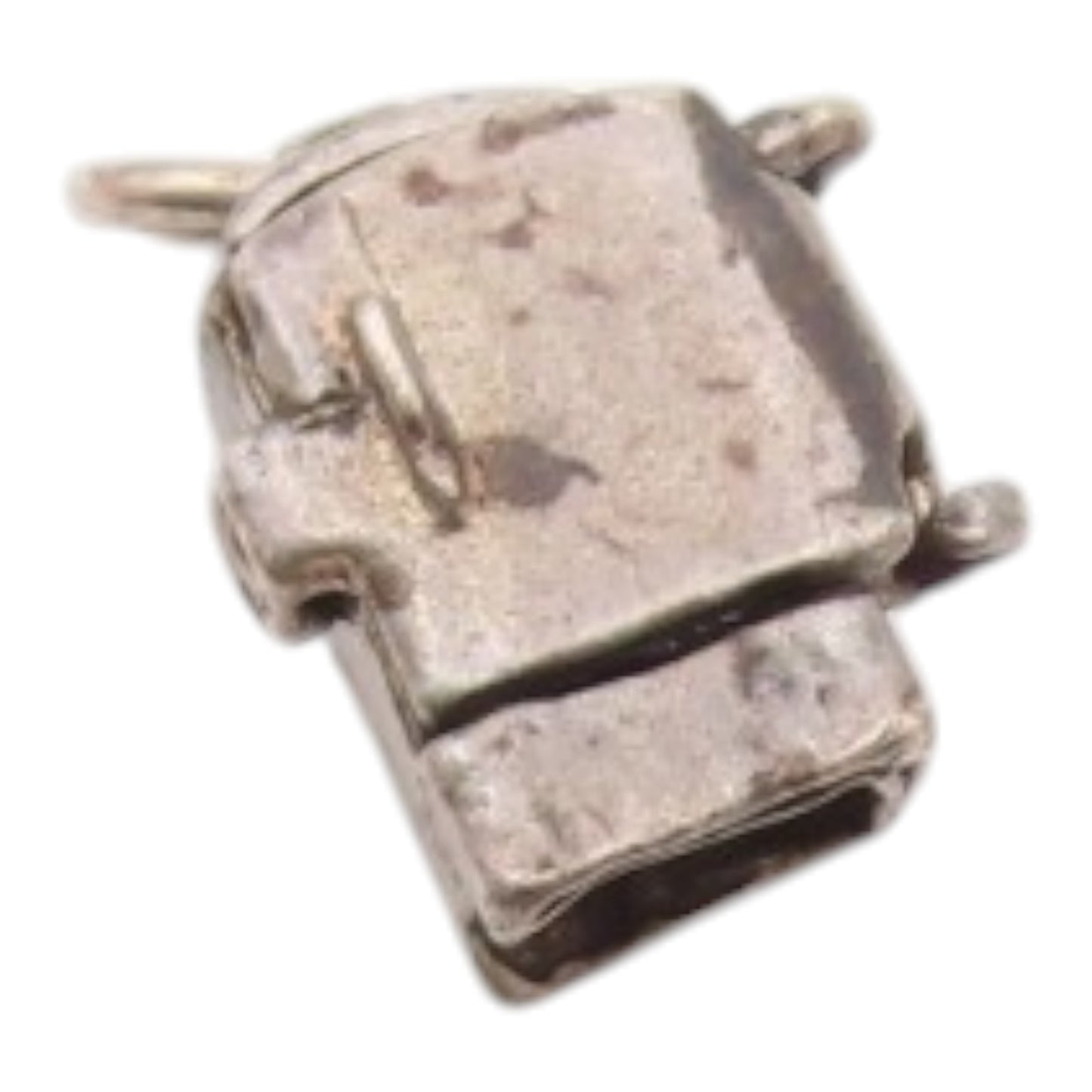 925 Sterling Silver  Vintage Old Fashioned Furnace Pendant (OPENS)  PT17567