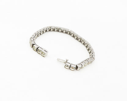 DORSON'S 925 Sterling Silver  Vintage Cubic Zirconia Tennis Bracelet  BT6695
