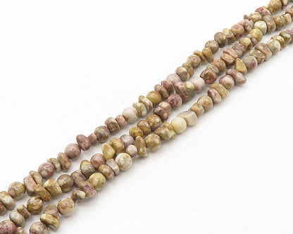 DTR JAY KING 925 Silver  Vintage Brown Jasper Beaded Chain Necklace  NE2894