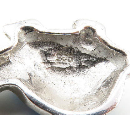 925 Sterling Silver  Inlaid Blue Fire Opal Sea Turtle Motif Pendant  PT11728