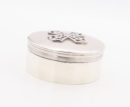 925 Sterling Silver Vintage Jewelry Box TIFFANY & CO. Stylized Cross  TR3902