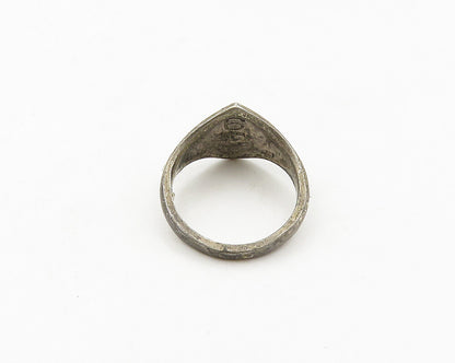 925 Sterling Silver  Vintage Antique Boy Scout Cubs Band Ring Sz 6  RG19090